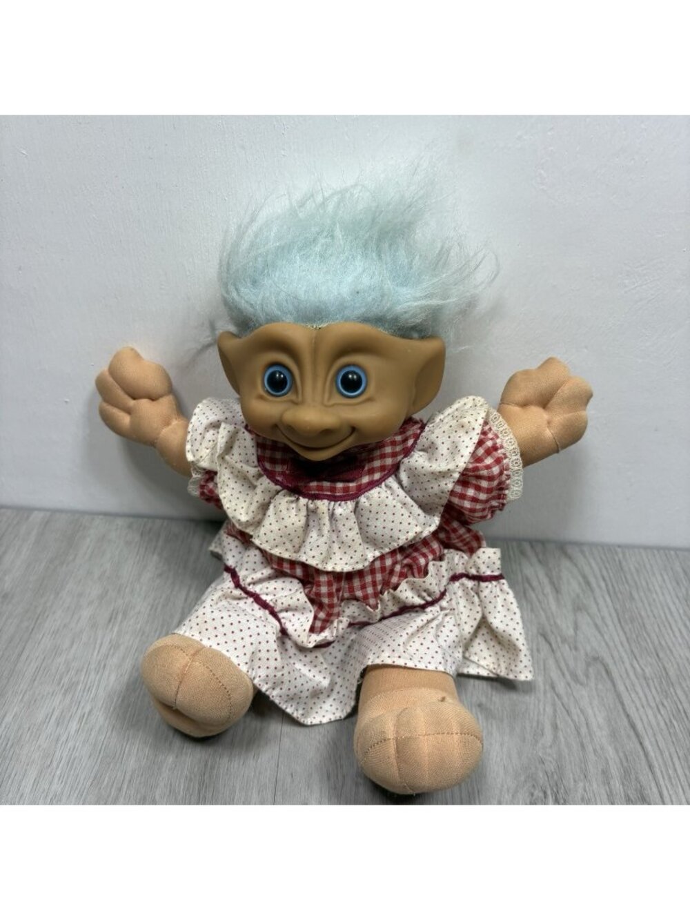 1984 Treasure Trolls Animal Toy Plush Doll Soft Body Chest Gem